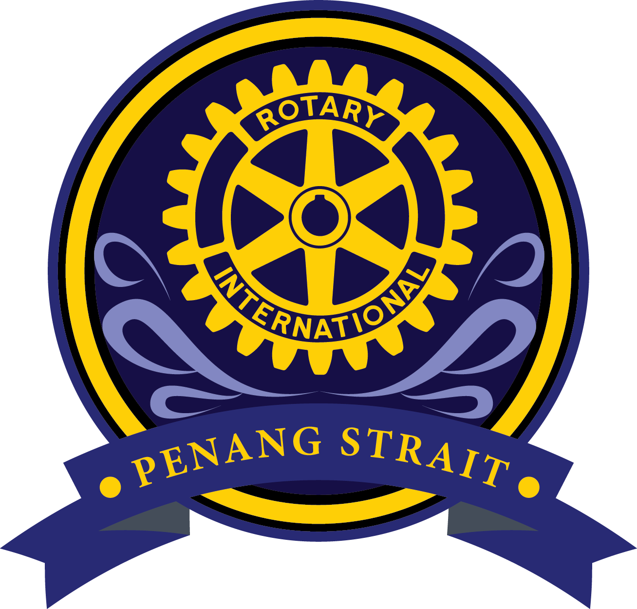Rotary Club Penang Strait emblem